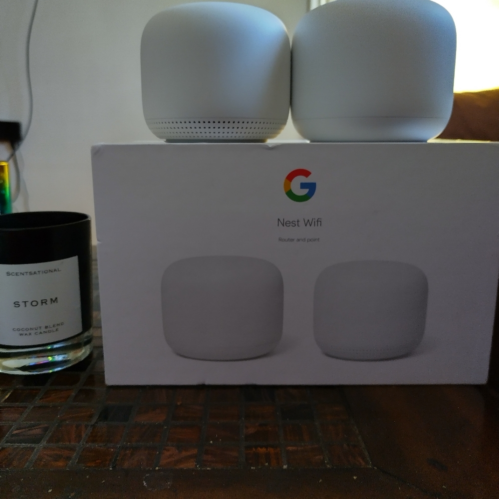 Google Nest Wifi Router And Speaker